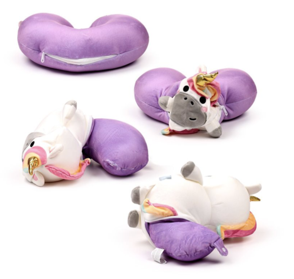 Almohada de Viaje y Peluche 2 en 1 Swapseazzz Unicornio Adoracorns - Imagen 6