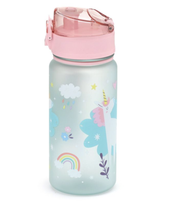 Botella de Agua Infantil Inastillable Unicornio Mágico 350ml - Imagen 2