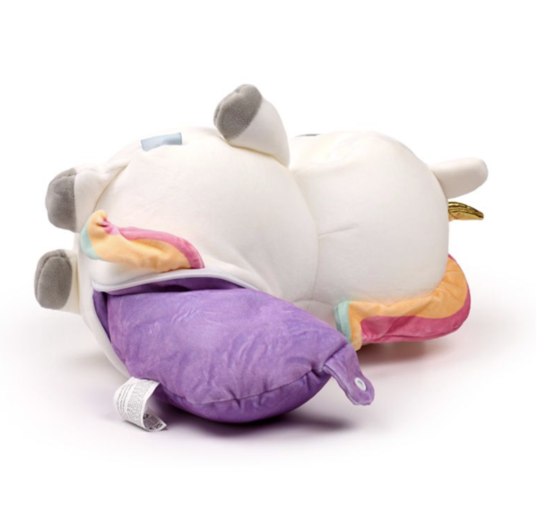 Almohada de Viaje y Peluche 2 en 1 Swapseazzz Unicornio Adoracorns - Imagen 4