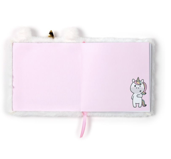 Libreta Peluda A5 a Rayas Unicornio Adoracorns - Imagen 4