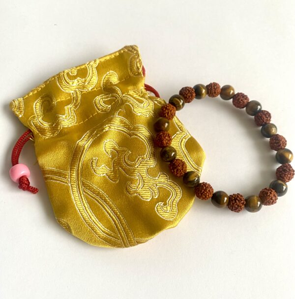 Pulsera Rudraksha Ojo de Tigre - Imagen 5