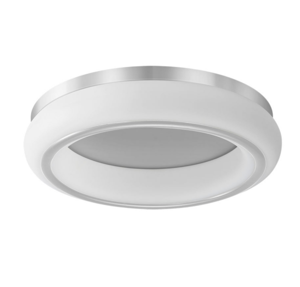 Plafón Led Premium Control remoto, Memoria y Regulador intensidad Blanco plata 4080 Lm 48w 3000-4000-6500k