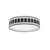 Plafón Led Blanco-madera Negra 72w 5616lm3000,4000k,6500k