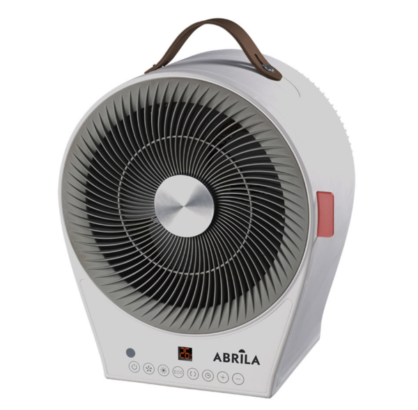 Termoventilador Eléctrico Premium 2 En 1  2000w Blanco/gris 2 potencias 4 funciones Display Temporizador