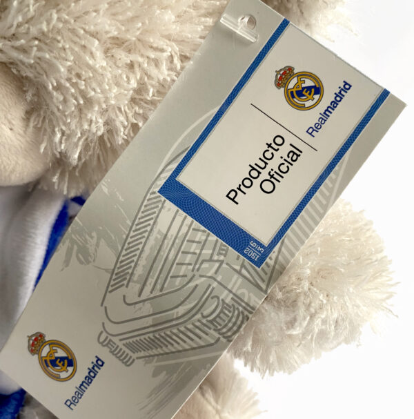 Real Madrid Peluche Oso con bufanda - Imagen 5