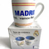 Real Madrid taza azul bicolor en caja - Imagen 2