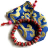 Pulsera de hueso de Yack Roja