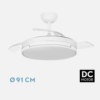 Ventilador 3 aspas desplegables Dc Blanco - Imagen 2