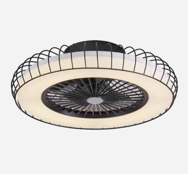 Ventilador Dc Negro 5 Aspas Transparentes - Imagen 3