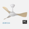 Ventilador 3 aspas Dc Led Blanco - Imagen 4