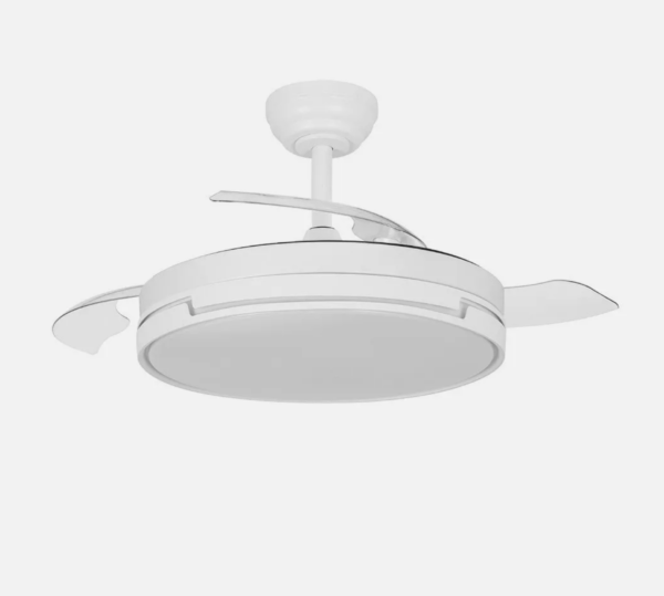 Ventilador 3 aspas desplegables Dc Blanco