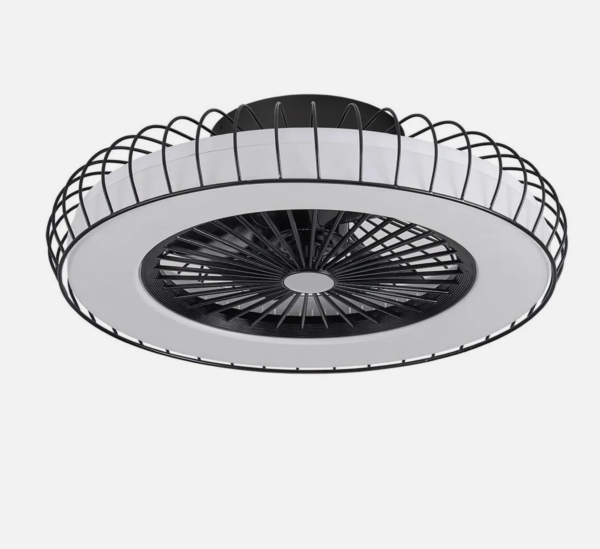 Ventilador Dc Negro 5 Aspas Transparentes - Imagen 4
