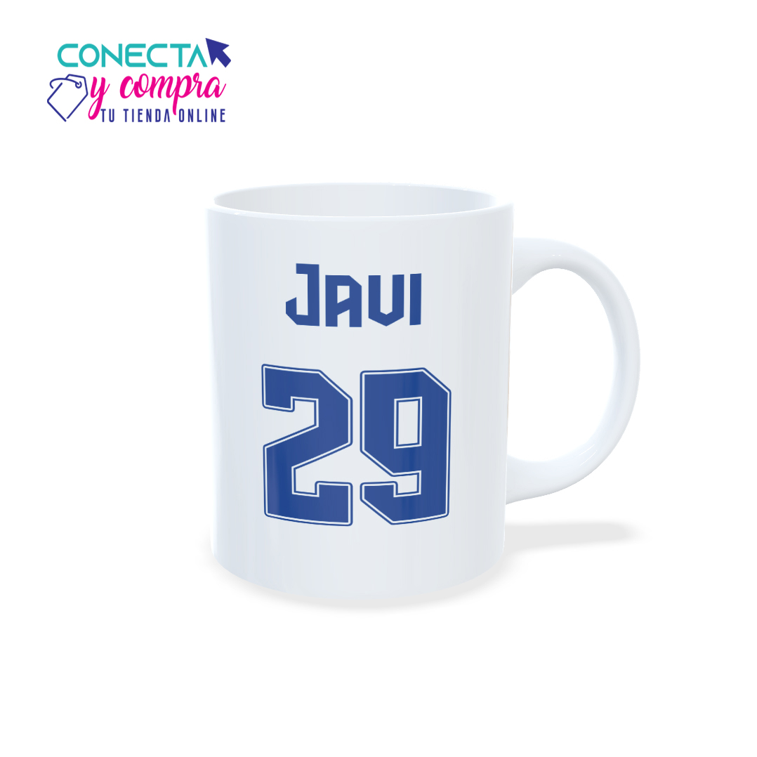 Taza Real Madrid Personalizada Nombre Número - Imagen 5