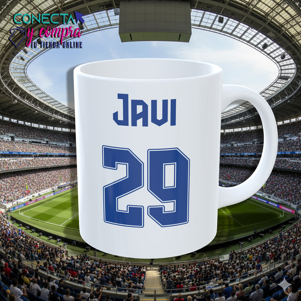 Taza Real Madrid Personalizada Nombre Número - Imagen 3